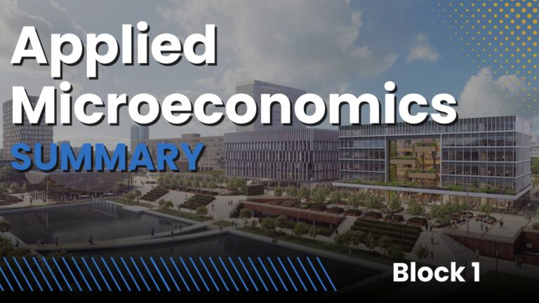 Applied Microeconomics Summary