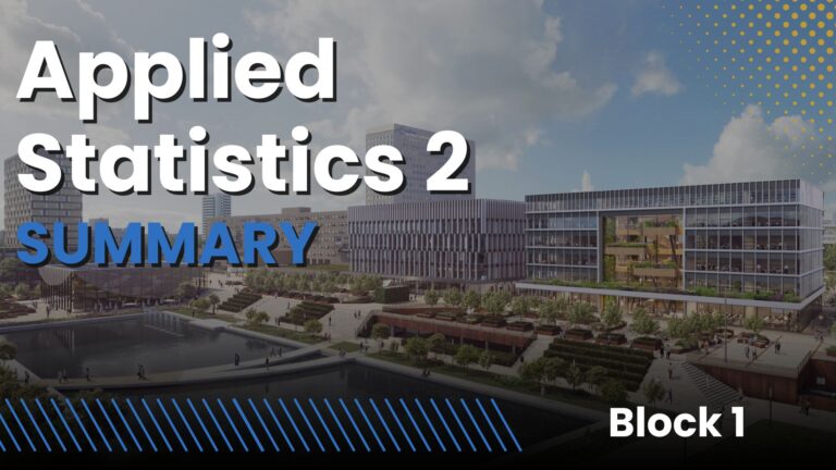 Applied Statistics 2 Summary