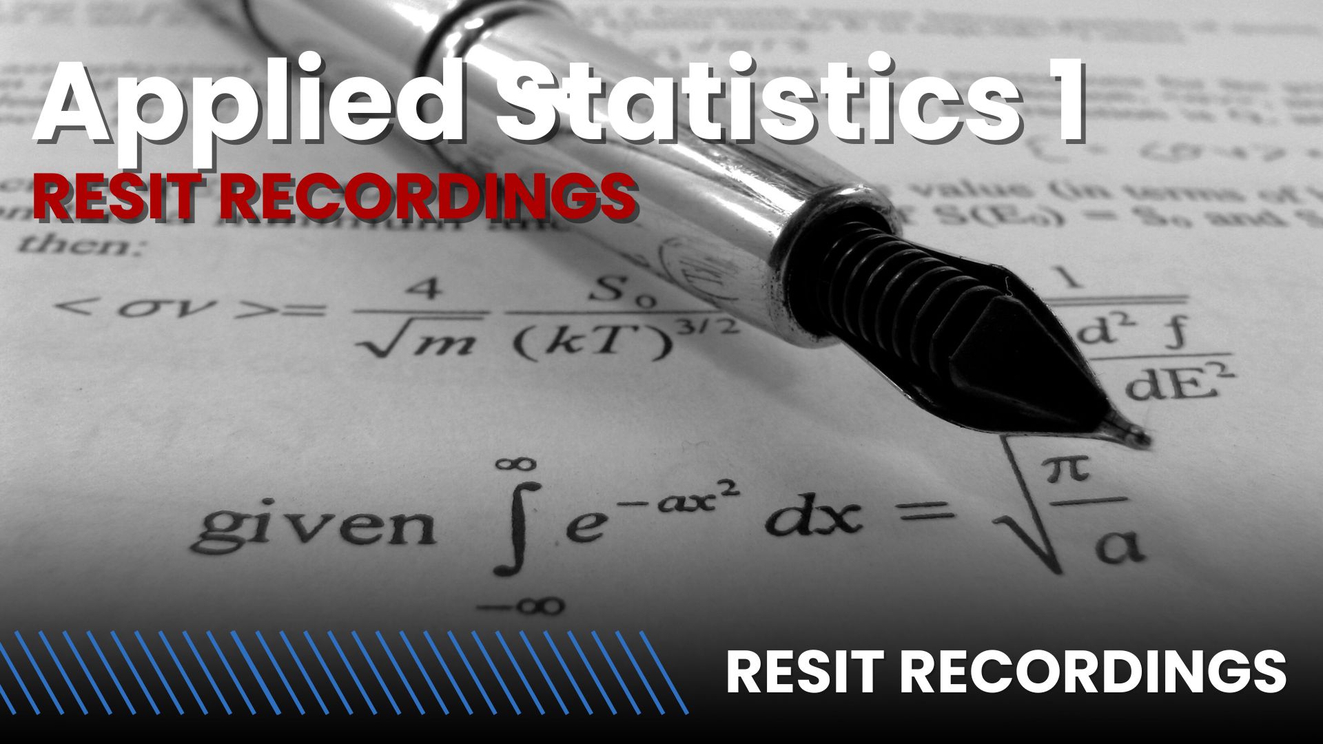 Applied Statistics 1 | Recordings (Block 3)