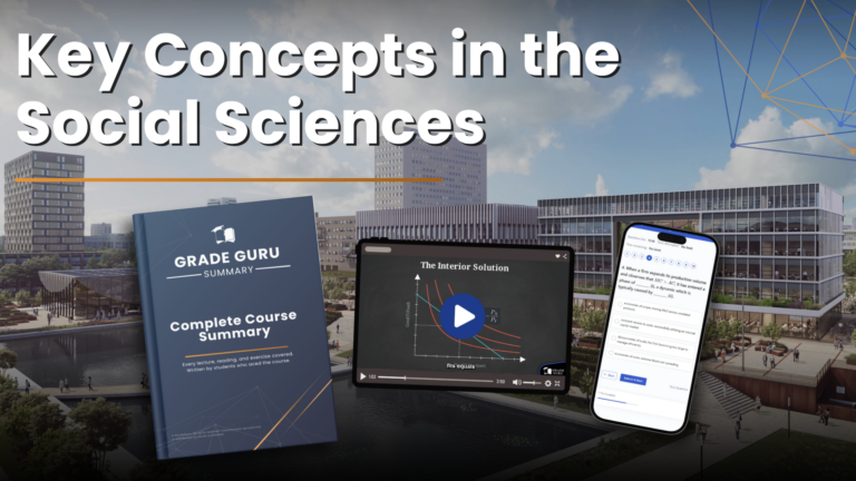 EUR IBCoM Key Concepts in the Social Sciences Banner